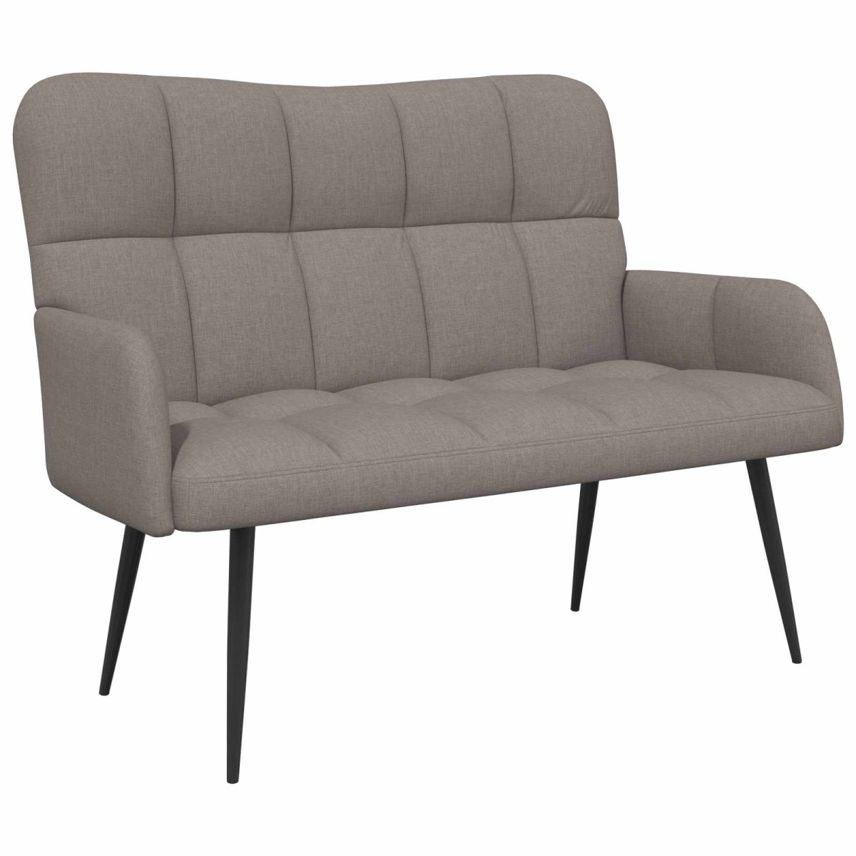 vidaXL Καναπές 2 ατόμων Taupe 115 x 61 x 87 εκ. Ύφασμα