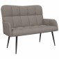 vidaXL Καναπές 2 ατόμων Taupe 115 x 61 x 87 εκ. Ύφασμα