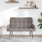 vidaXL Καναπές 2 ατόμων Taupe 115 x 61 x 87 εκ. Ύφασμα