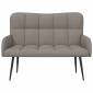 vidaXL Καναπές 2 ατόμων Taupe 115 x 61 x 87 εκ. Ύφασμα
