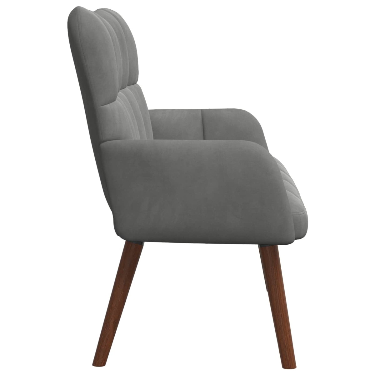 vidaXL Καναπές 2 ατόμων Σκούρο Γκρι 115 x 61 x 87 εκ. Βελούδο