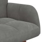 vidaXL Καναπές 2 ατόμων Σκούρο Γκρι 115 x 61 x 87 εκ. Βελούδο