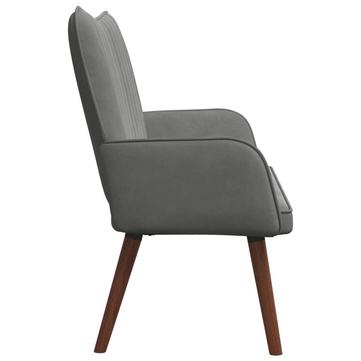 vidaXL Καναπές 2 ατόμων Σκούρο Γκρι 115 x 61 x 87 εκ. Βελούδο