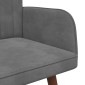 vidaXL Καναπές 2 ατόμων Σκούρο Γκρι 115 x 61 x 87 εκ. Βελούδο