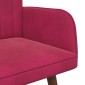 vidaXL Καναπές 2 ατόμων Κόκκινο 115 x 61 x 87 εκ. Βελούδο
