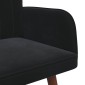vidaXL Καναπές 2 ατόμων Μαύρο 115 x 61 x 87 εκ. Βελούδο