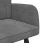 vidaXL Καναπές 2 ατόμων Σκούρο Γκρι 115 x 61 x 87 εκ. Βελούδο