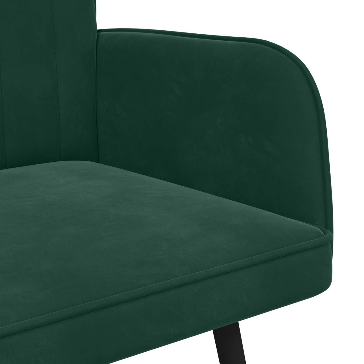 vidaXL Καναπές 2 ατόμων Σκούρο Πράσινο 115 x 61 x 87 εκ. Βελούδο