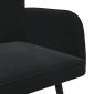 vidaXL Καναπές 2 ατόμων Μαύρο 115 x 61 x 87 εκ. Βελούδο