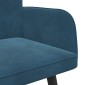 vidaXL Καναπές 2 ατόμων Μπλε 115 x 61 x 87 εκ. Βελούδο