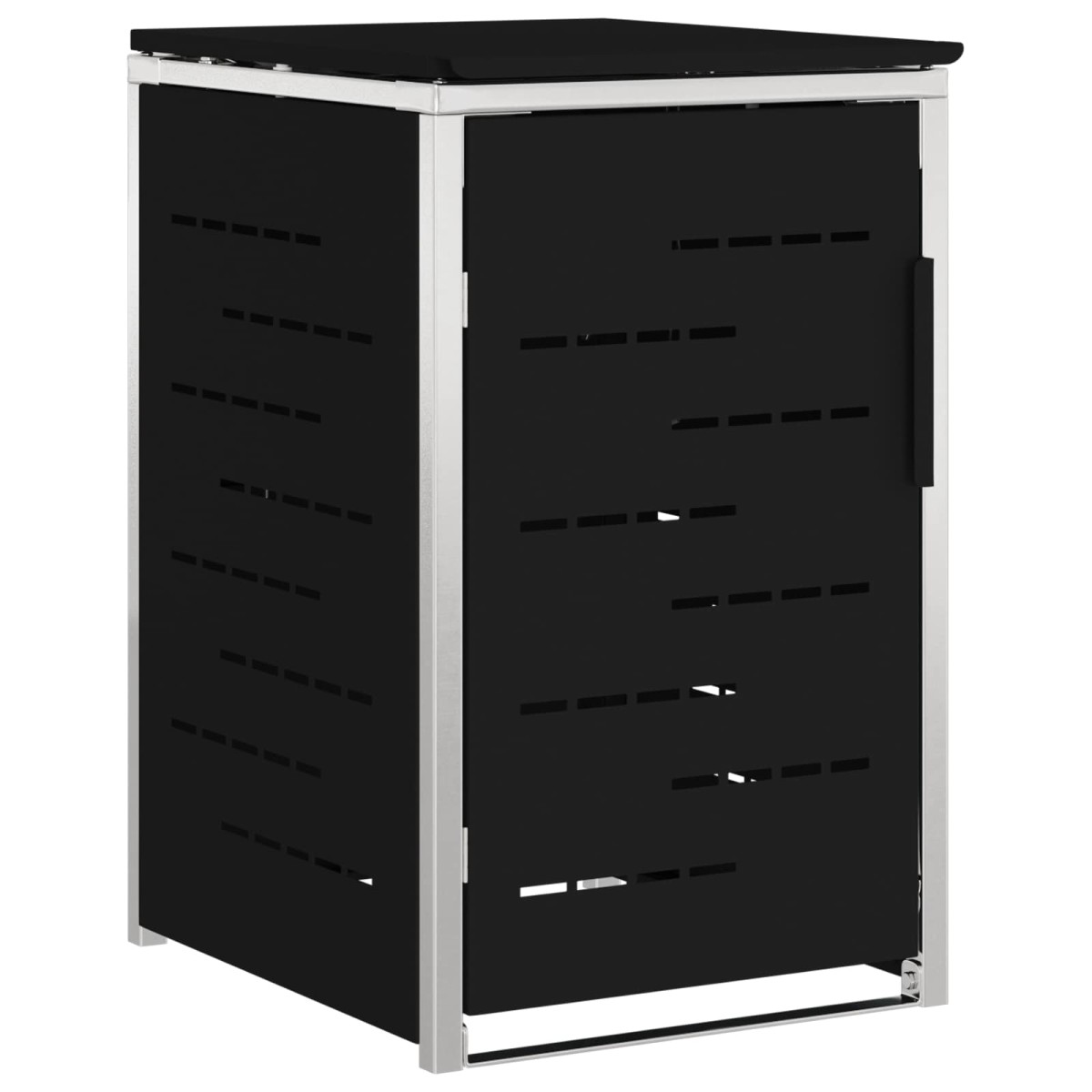 vidaXL Αποθήκευση Κάδου Γυρίσματος for 1 Bin 240L Μαύρο
