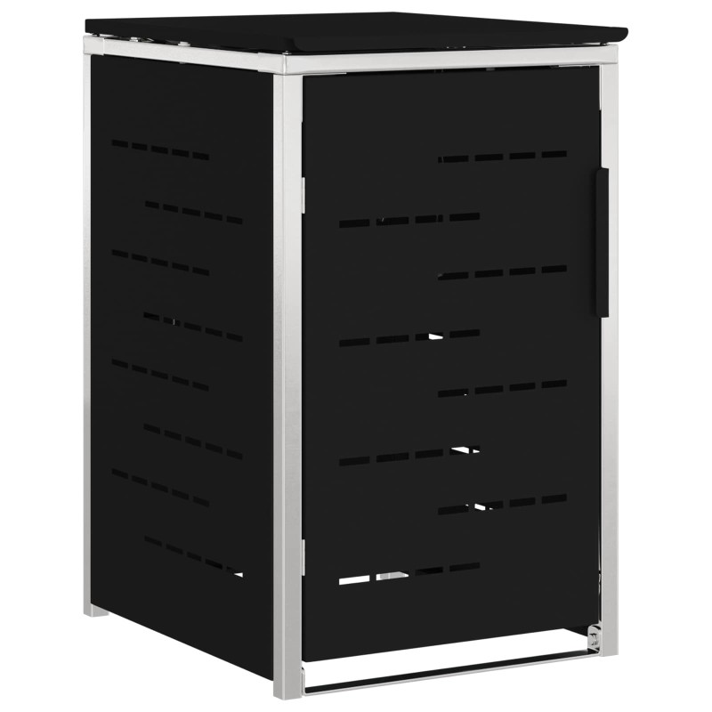 vidaXL Αποθήκευση Κάδου Γυρίσματος for 1 Bin 240L Μαύρο