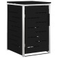vidaXL Αποθήκευση Κάδου Γυρίσματος for 1 Bin 240L Μαύρο