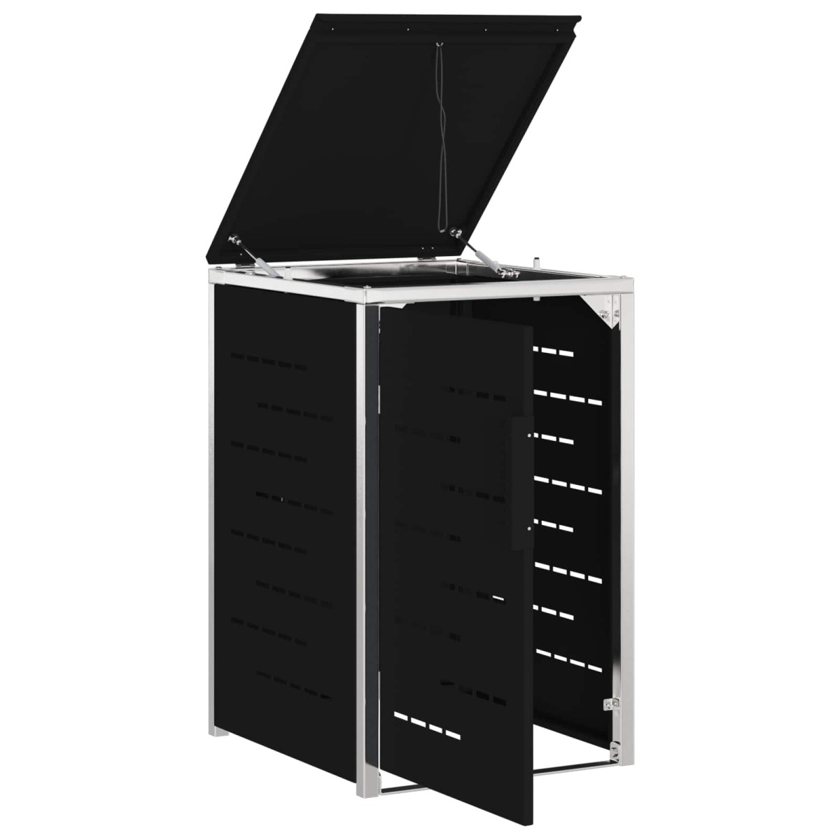 vidaXL Αποθήκευση Κάδου Γυρίσματος for 1 Bin 240L Μαύρο