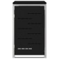 vidaXL Αποθήκευση Κάδου Γυρίσματος for 1 Bin 240L Μαύρο