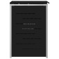 vidaXL Αποθήκευση Κάδου Γυρίσματος for 1 Bin 240L Μαύρο