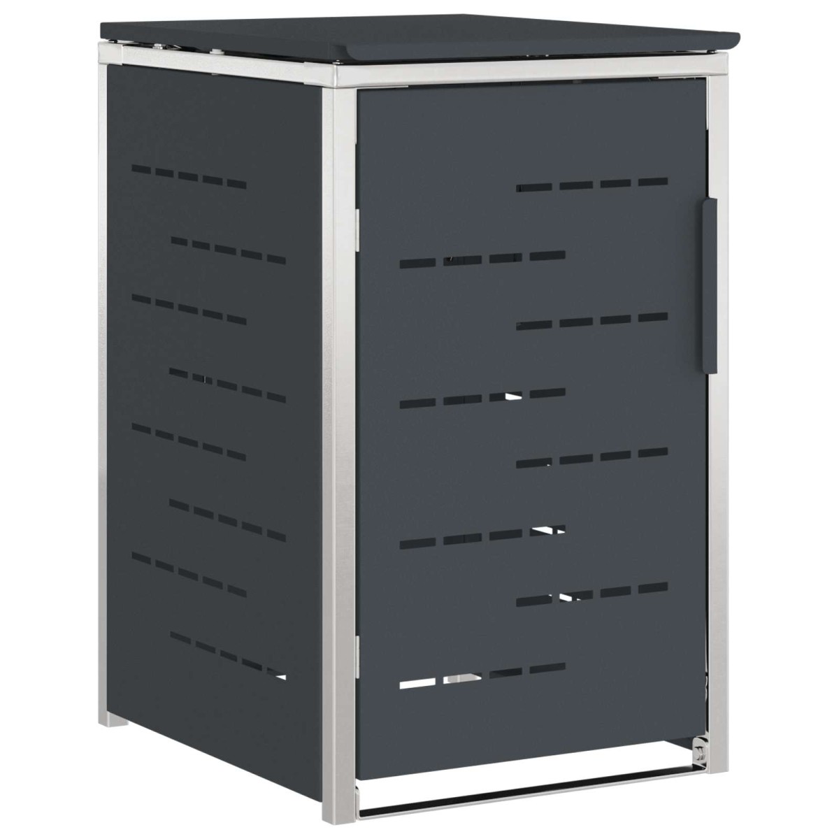 vidaXL Αποθήκευση Κάδου Γυρίσματος for 1 Bin 240L Ανθρακί