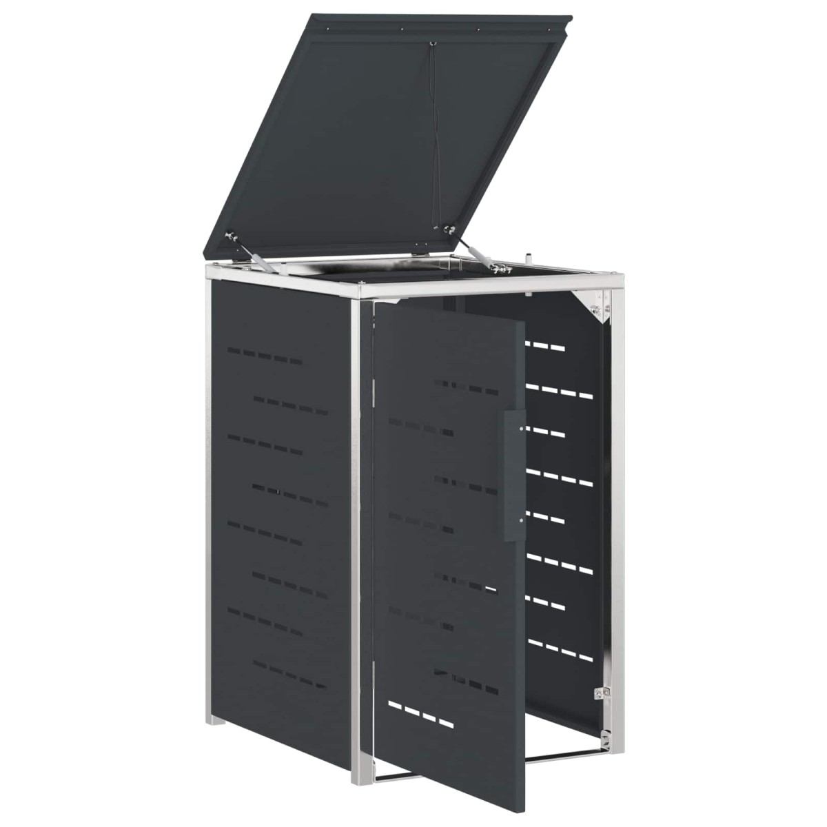 vidaXL Αποθήκευση Κάδου Γυρίσματος for 1 Bin 240L Ανθρακί