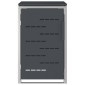 vidaXL Αποθήκευση Κάδου Γυρίσματος for 1 Bin 240L Ανθρακί