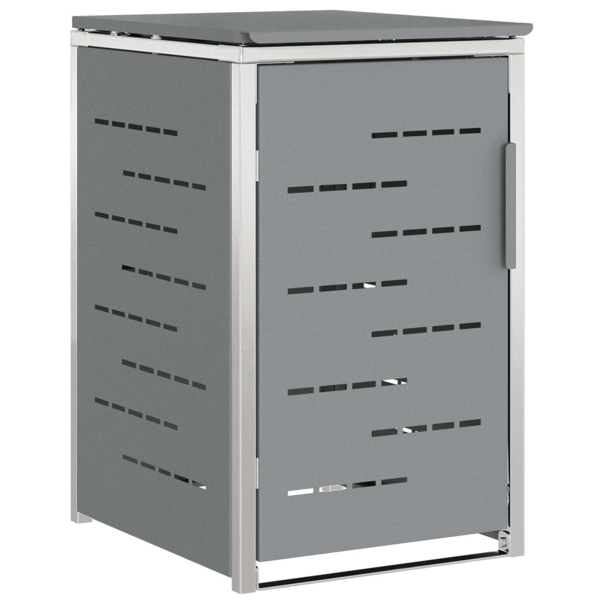 vidaXL Αποθήκευση Κάδου Γυρίσματος for 1 Bin 240L Γκρι