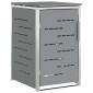 vidaXL Αποθήκευση Κάδου Γυρίσματος for 1 Bin 240L Γκρι