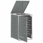 vidaXL Αποθήκευση Κάδου Γυρίσματος for 1 Bin 240L Γκρι