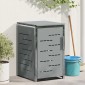 vidaXL Αποθήκευση Κάδου Γυρίσματος for 1 Bin 240L Γκρι