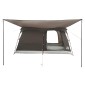 vidaXL Οικογενειακή Σκηνή Καφέ Γκρι 320 x 210 x 180 εκ Πολυεστέρας