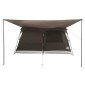 vidaXL Οικογενειακή Σκηνή Καφέ Γκρι 320 x 210 x 180 εκ Πολυεστέρας