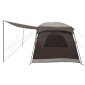 vidaXL Οικογενειακή Σκηνή Καφέ Γκρι 320 x 210 x 180 εκ Πολυεστέρας