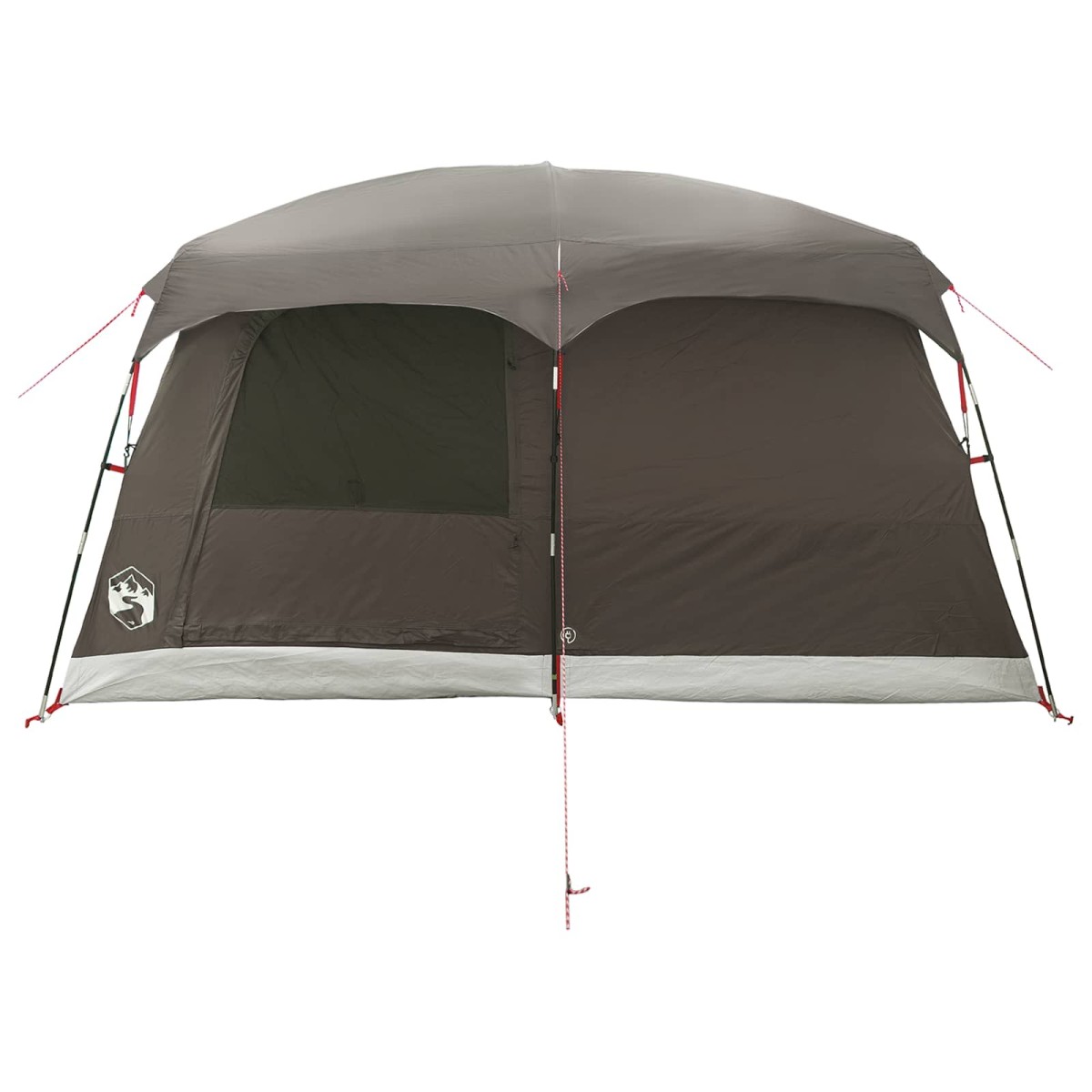 vidaXL Οικογενειακή Σκηνή Καφέ Γκρι 320 x 210 x 180 εκ Πολυεστέρας