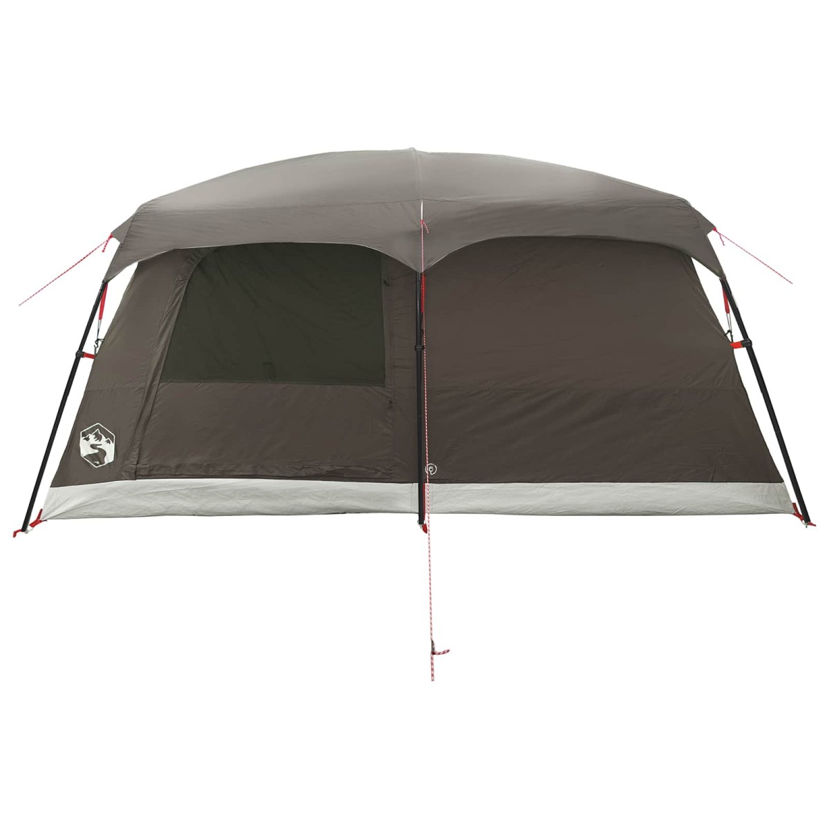 vidaXL Οικογενειακή Σκηνή με στέγη Καφέ Γκρι 500 x 400 x 230 εκ