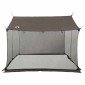 vidaXL Σκηνή κατασκήνωσης με πλέγμα Καφέ Γκρι 270 x 210 x 210 εκ
