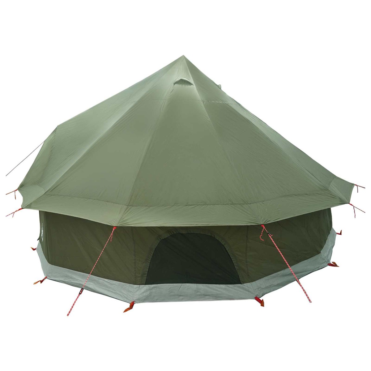 vidaXL Σκηνή Τιπί Λαδί 300 x 300 x 200 cm Πολυεστέρας και Χάλυβας
