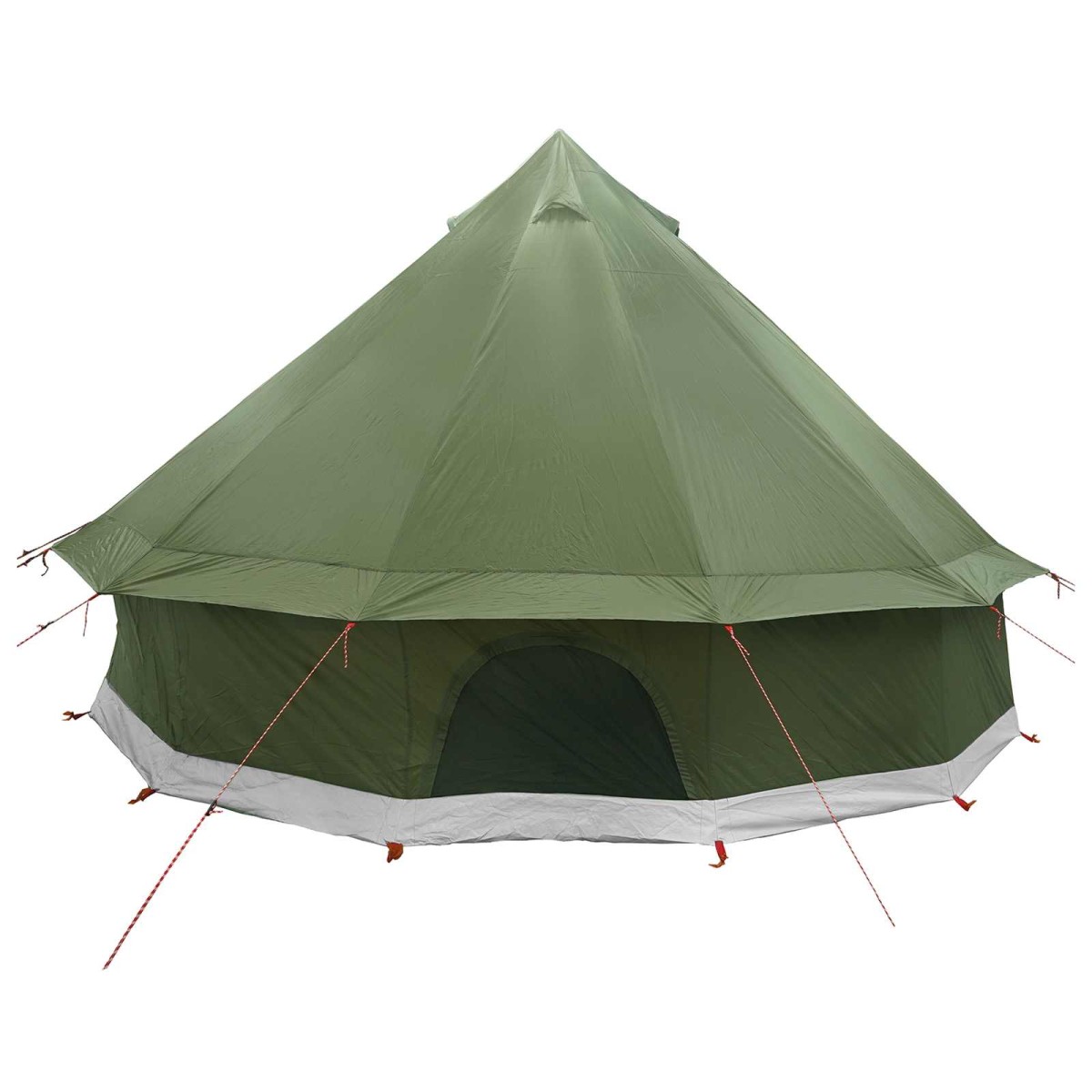 vidaXL Σκηνή Τιπί Λαδί 300 x 300 x 200 cm Πολυεστέρας και Χάλυβας