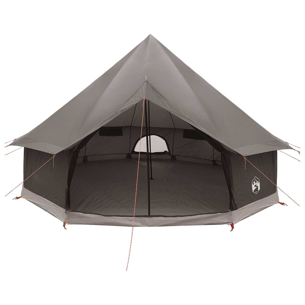vidaXL Σκηνή Τιπί Καφέ Γκρι 300 x 300 x 200 cm Πολυεστέρας και Χάλυβας
