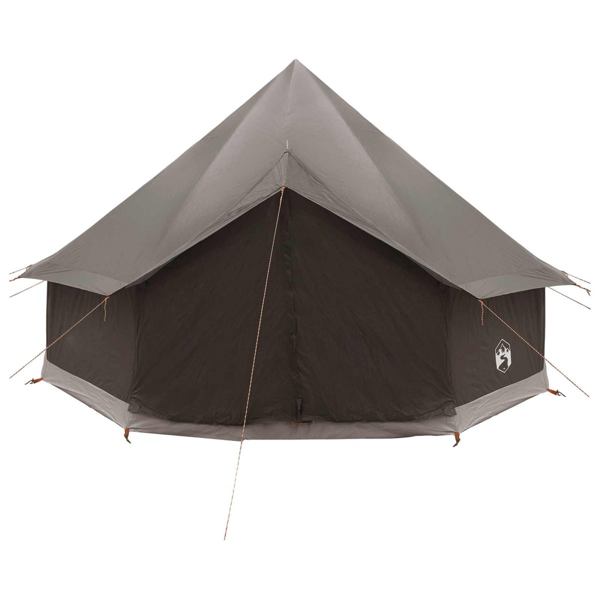 vidaXL Σκηνή Τιπί Καφέ Γκρι 300 x 300 x 200 cm Πολυεστέρας και Χάλυβας