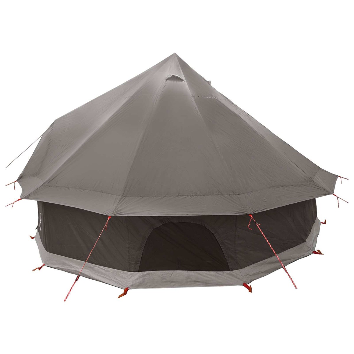 vidaXL Σκηνή Τιπί Καφέ Γκρι 300 x 300 x 200 cm Πολυεστέρας και Χάλυβας