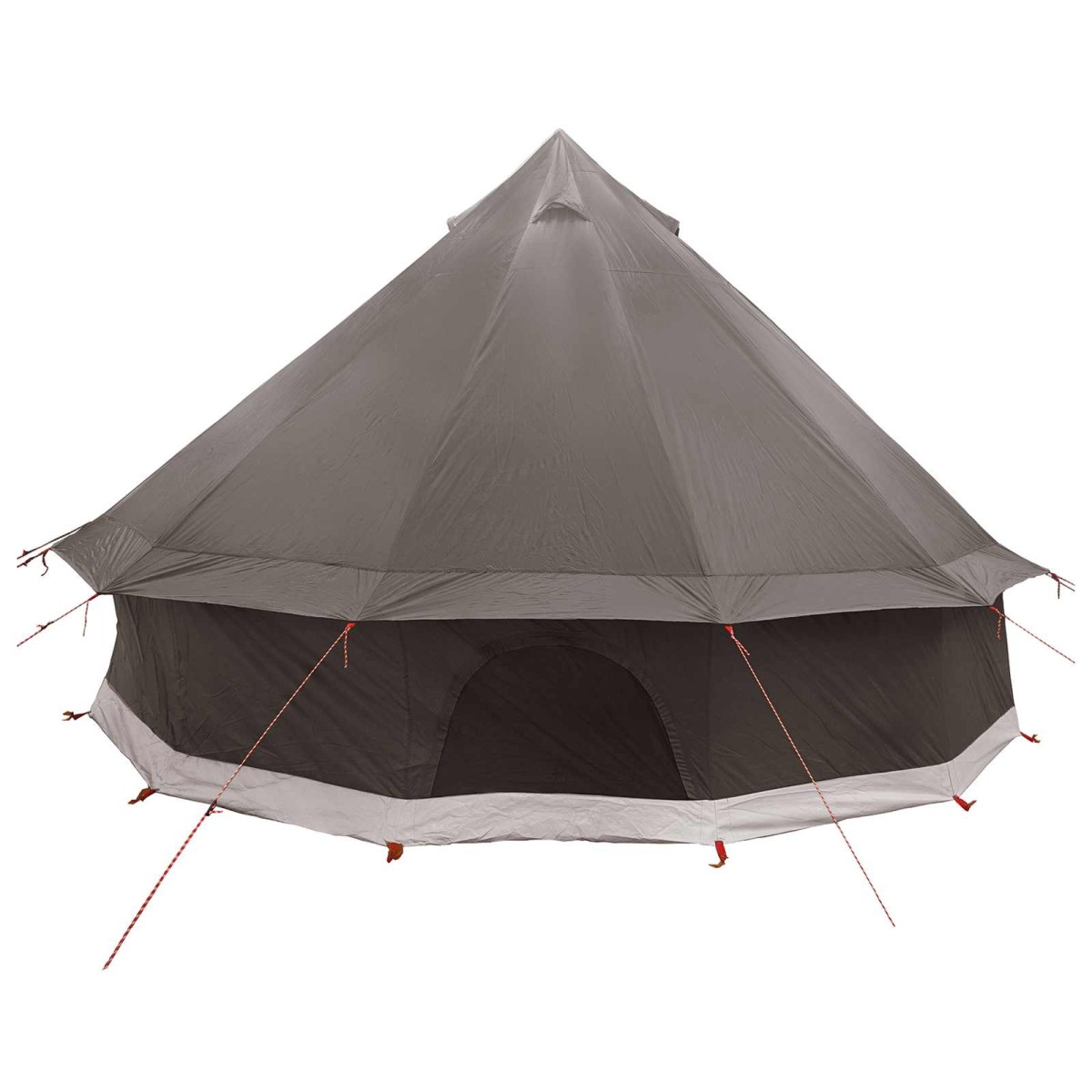 vidaXL Σκηνή Τιπί Καφέ Γκρι 300 x 300 x 200 cm Πολυεστέρας και Χάλυβας