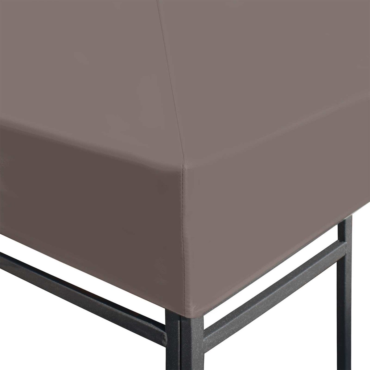 vidaXL Κάλυμμα Γκαζebo Taupe 300 x 300 cm Πολυεστέρας και Χάλυβας