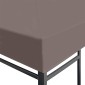 vidaXL Κάλυμμα Γκαζebo Taupe 300 x 300 cm Πολυεστέρας και Χάλυβας