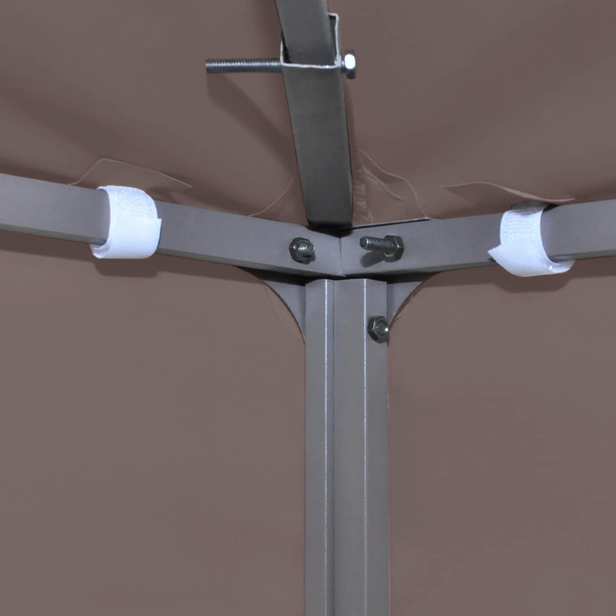 vidaXL Κάλυμμα Γκαζebo Taupe 300 x 300 cm Πολυεστέρας και Χάλυβας