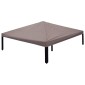 vidaXL Κάλυμμα Γκαζebo Taupe 300 x 300 cm Πολυεστέρας και Χάλυβας