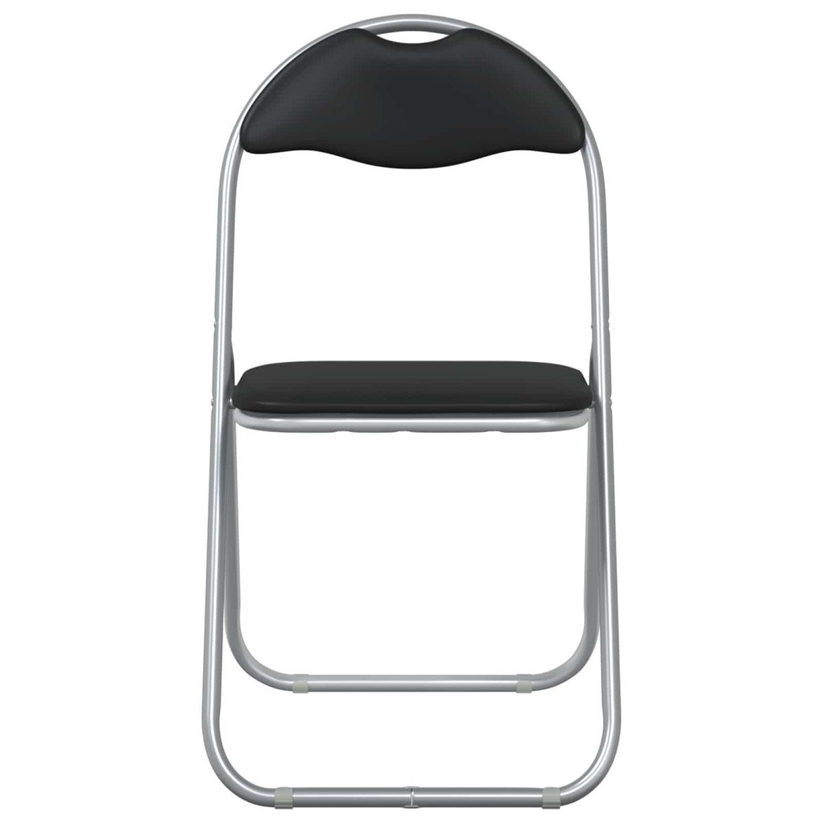 vidaXL Πτυσσόμενη Καρέκλα 2 pcs Μαύρο και Γκρι 48 x 43,5 x 81 εκ.