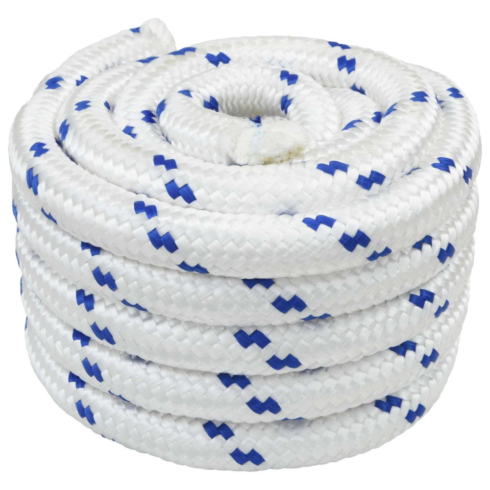 vidaXL Σχοινί Boat 5 mm 10 m Λευκό και Μπλε
