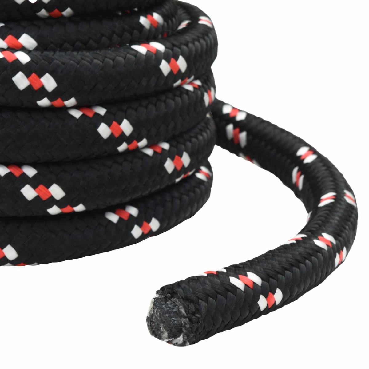 vidaXL Σχοινί Boat 3 mm 50 m Μαύρο και Κόκκινο PP