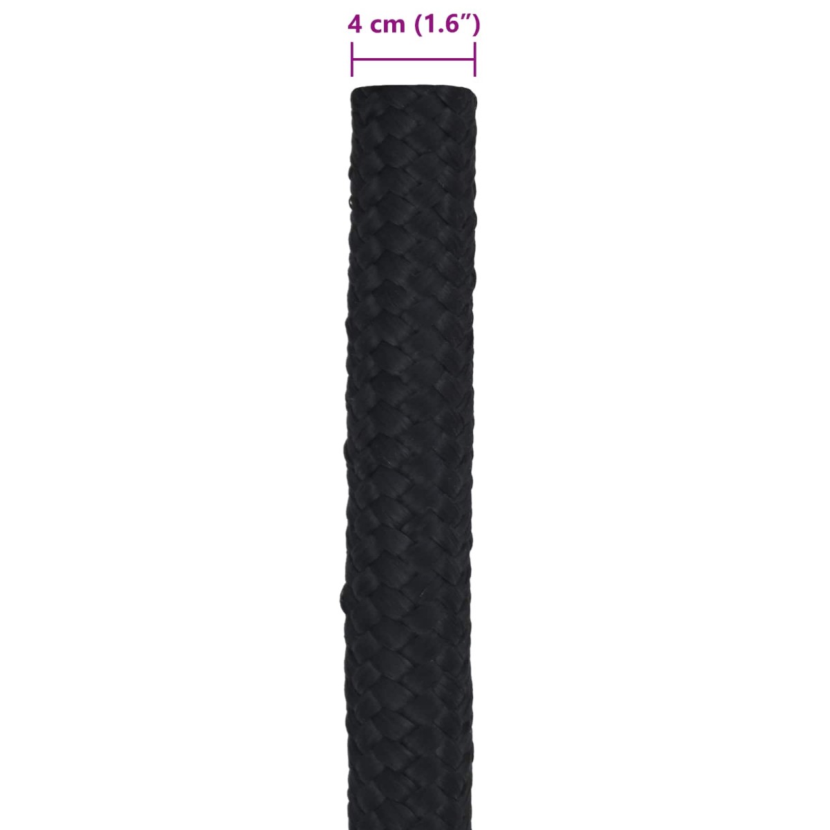 vidaXL Σχοινί Boat 4 mm 10 m Μαύρο