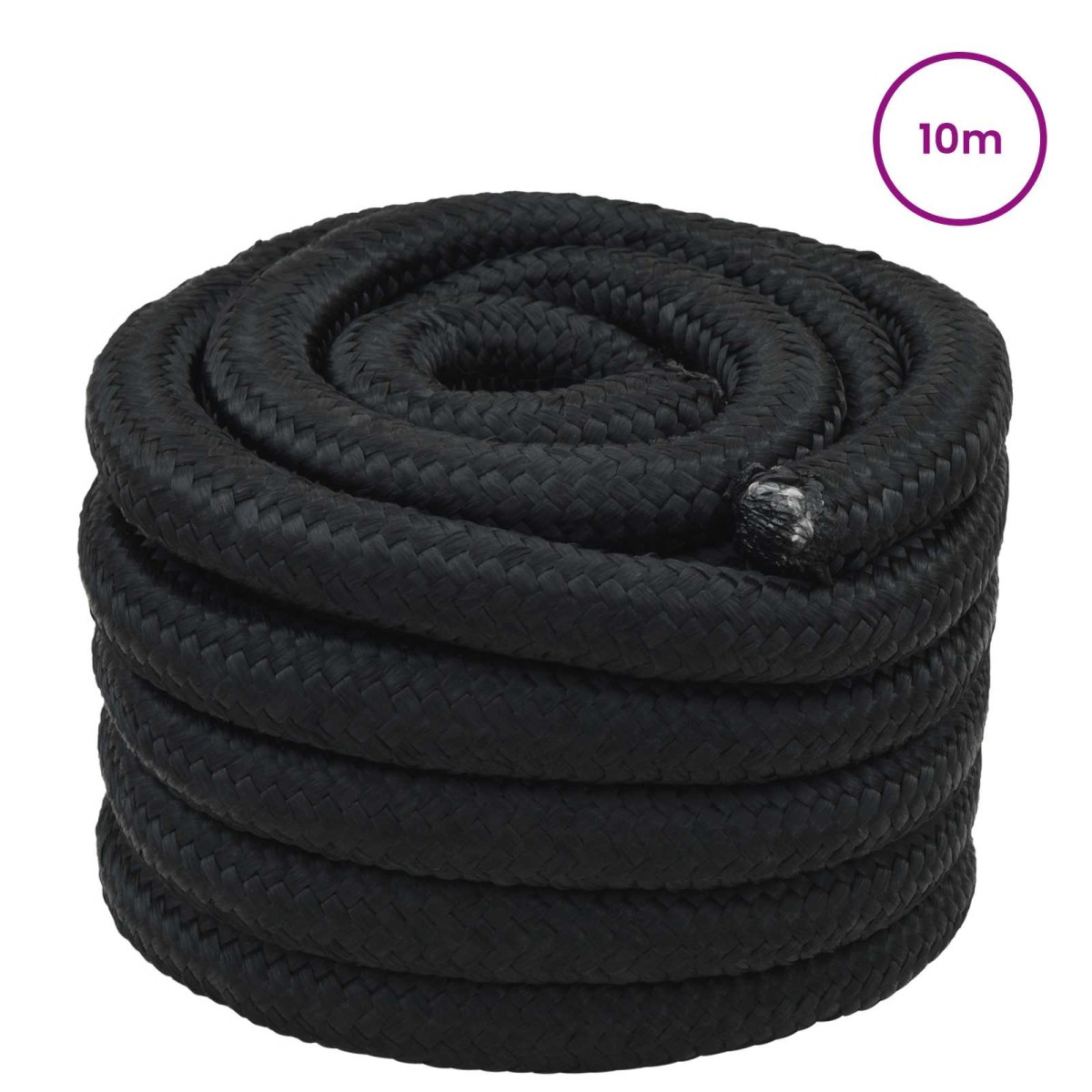 vidaXL Σχοινί Boat 5 mm 10 m Μαύρο