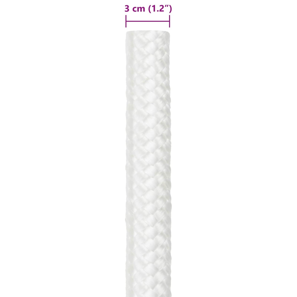 vidaXL Σχοινί Boat 3 mm 10 m Λευκό