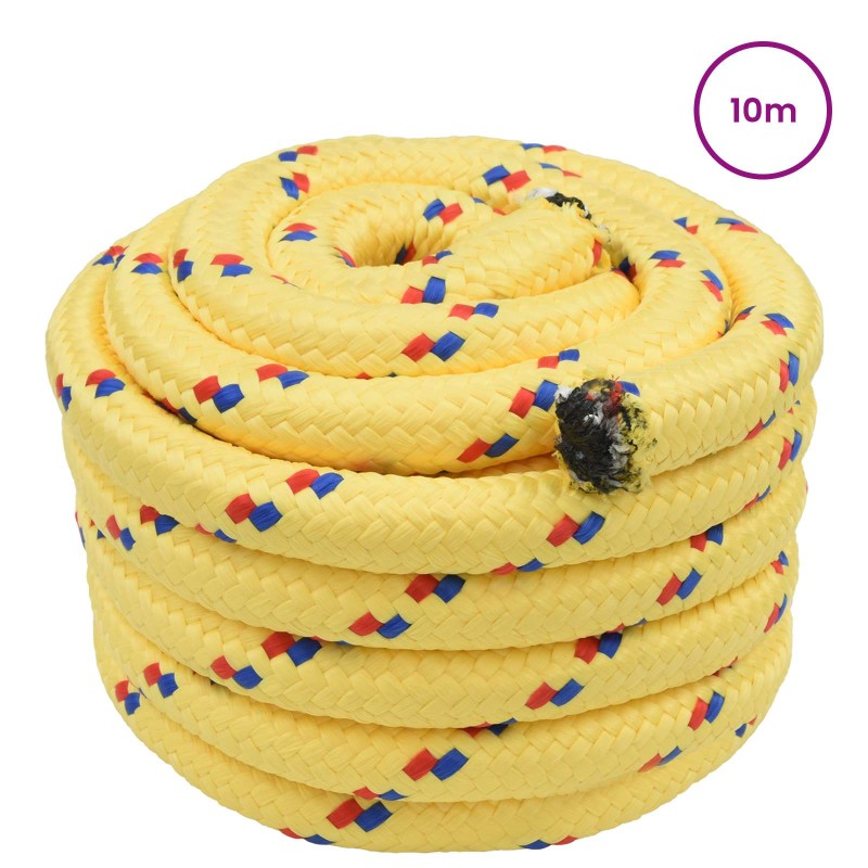 vidaXL Σχοινί Boat 3 mm 10 m Κίτρινο PP
